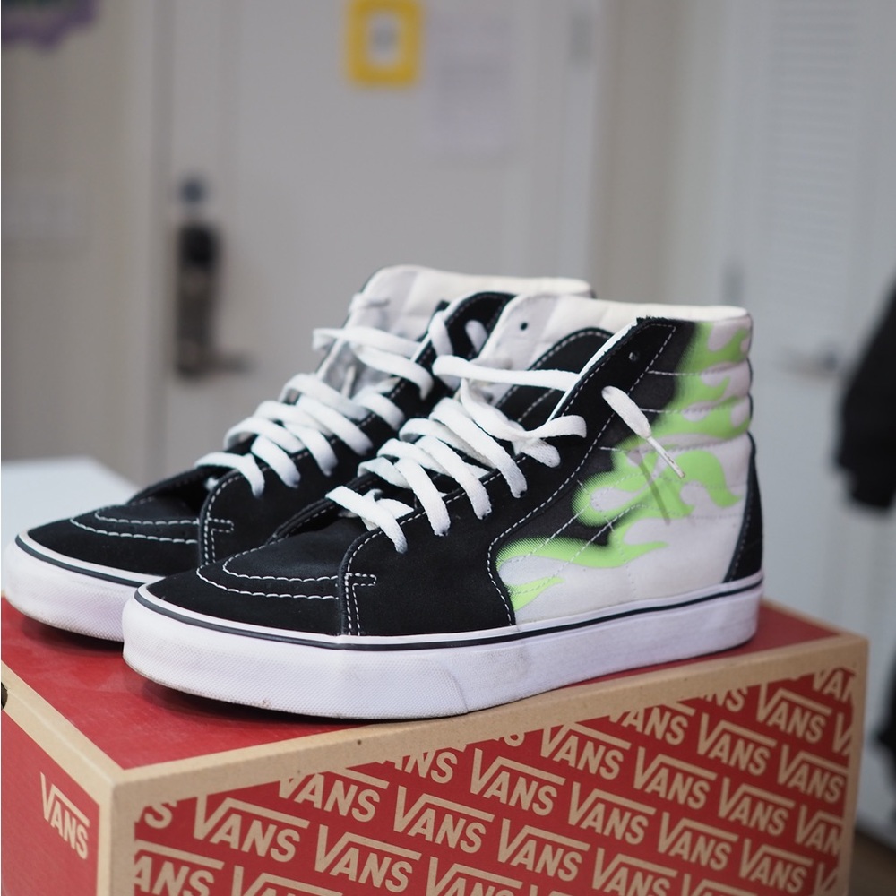 Vans Sk8-Hi 'Flame Black White'